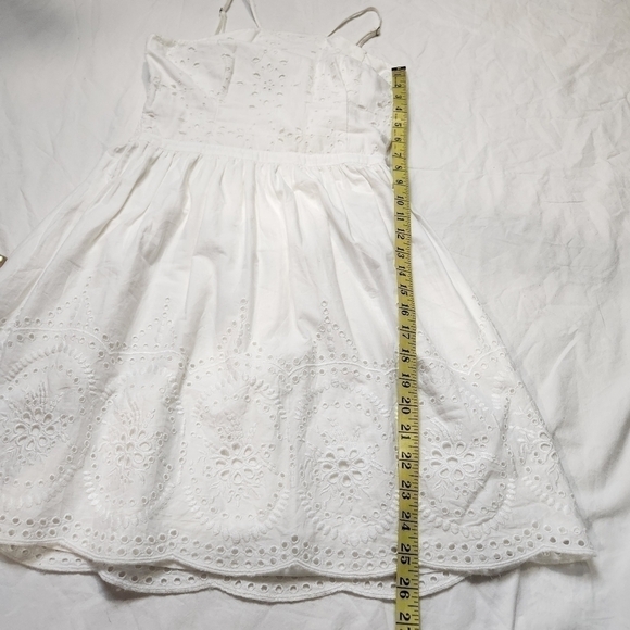 Mini dress White color Cotton Halter dress A&F Size S - Picture 14 of 14